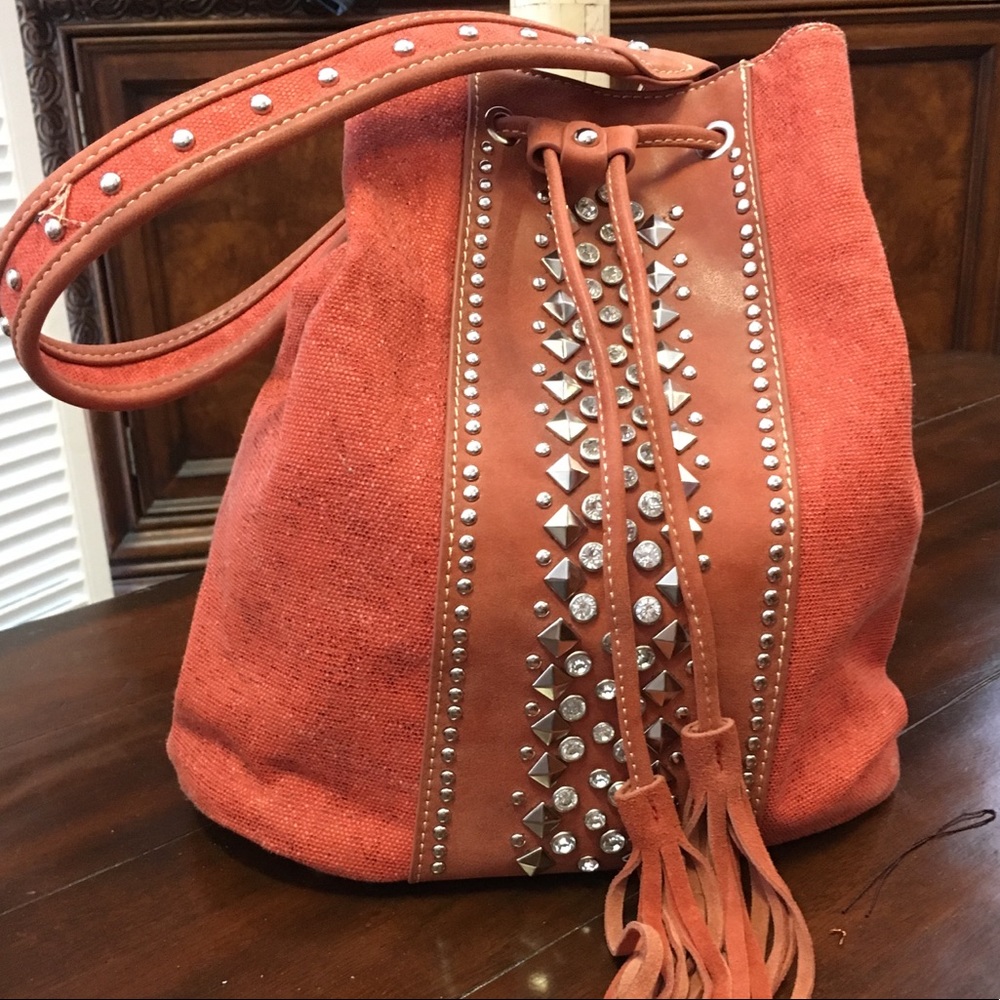 Orange Boho Purse